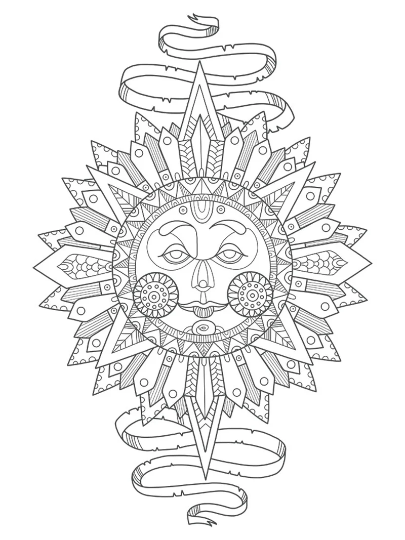 ARTDECO TUVAL DESNELİ 30x40 CM MASALSI GÜNEŞ Y-100-P30.08