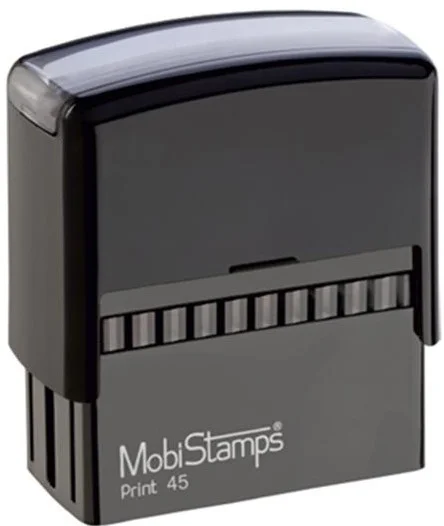 MOBİSTAMPS KAŞE 45 SİYAH KEÇE