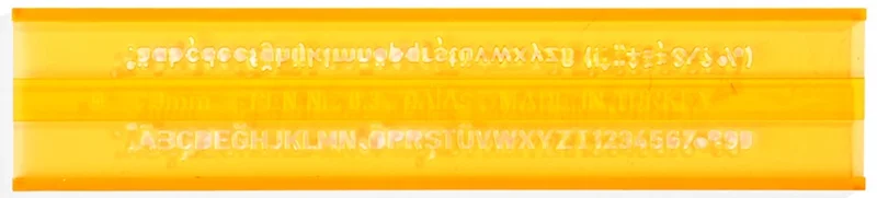 HATAS YAZI ŞABLONU TEKNİK RESİM 3 MM. 02200