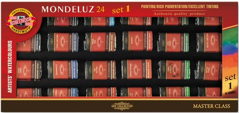 KOHINOOR SET OF ARTISTS AQUARELL COLOURS 24L 0163-