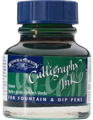 W&amp;N KALİGRAFİ MÜREKKEBİ CALLIGRAPHY INK 30 ML GREEN 289 WN-1111289