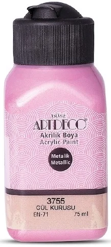 ARTDECO AKRİLİK BOYA METALİK 75 ML GÜL KURUSU Y-071I-3755