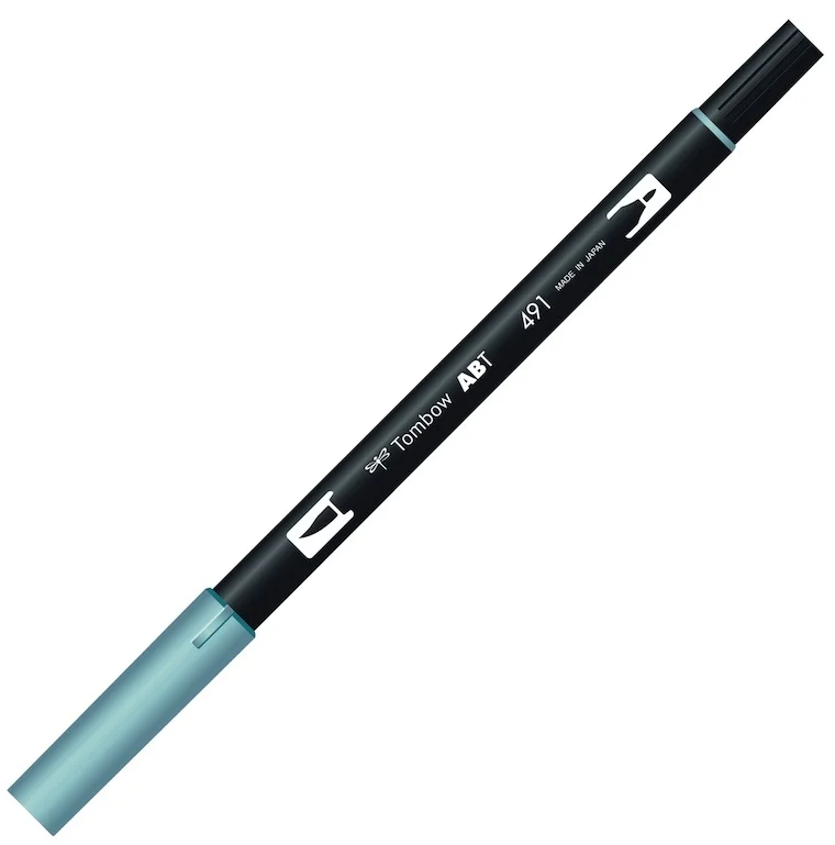 TOMBOW AB-T DUAL BRUSH PEN GRAFİK KALEMİ GLACIER BLUE (491) T-AB-T 491