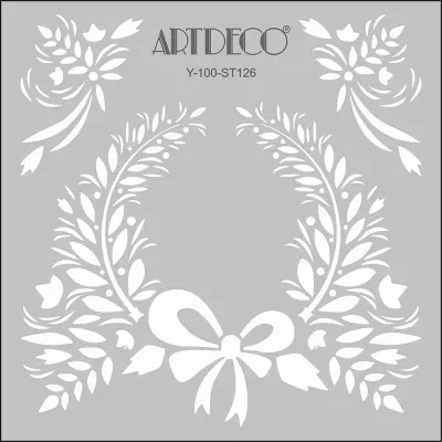ARTDECO STENCIL 30x30 CM ORGANIC Y-100-ST126