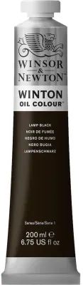 W&amp;N YAĞLI BOYA WINTON 200 ML LAMP BLACK 337 (25) WN-1437337