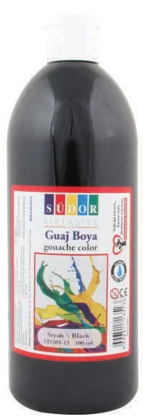 SÜDOR GUAJ BOYA 500 ML SİYAH SD509-14