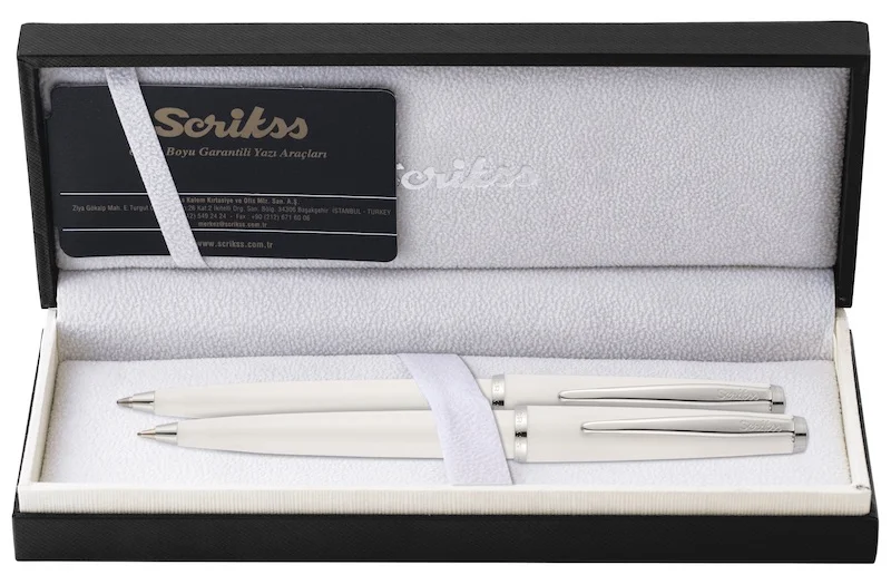 SCRIKSS TÜKENMEZ KALEM + VERSATİL KALEM SET 33 BEYAZ