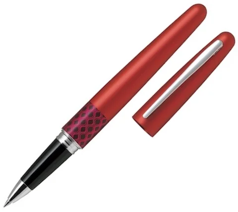 PILOT ROLLER KALEM MR-3 MEDIUM RETRO POP METALİK KIRMIZI &amp; WAVE RING BL-VBMR3-7-WV-B-E