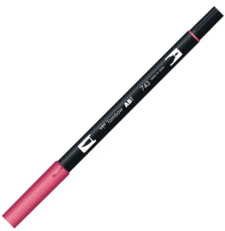 TOMBOW AB-T DUAL BRUSH PEN GRAFİK KALEMİ HOT PINK (743) T-AB-T 743