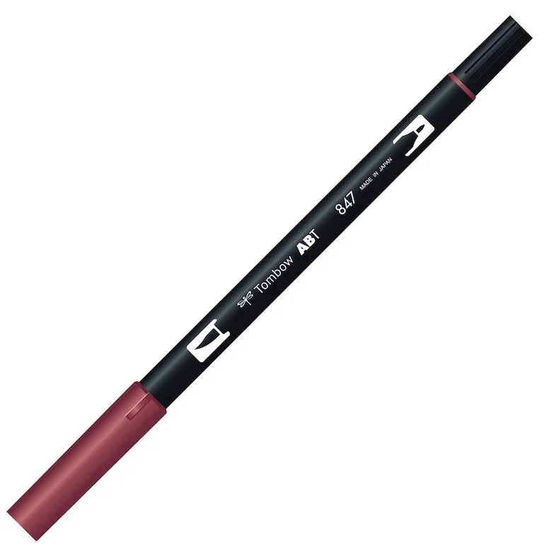 TOMBOW AB-T DUAL BRUSH PEN GRAFİK KALEMİ CRIMSON (847) T-AB-T 847