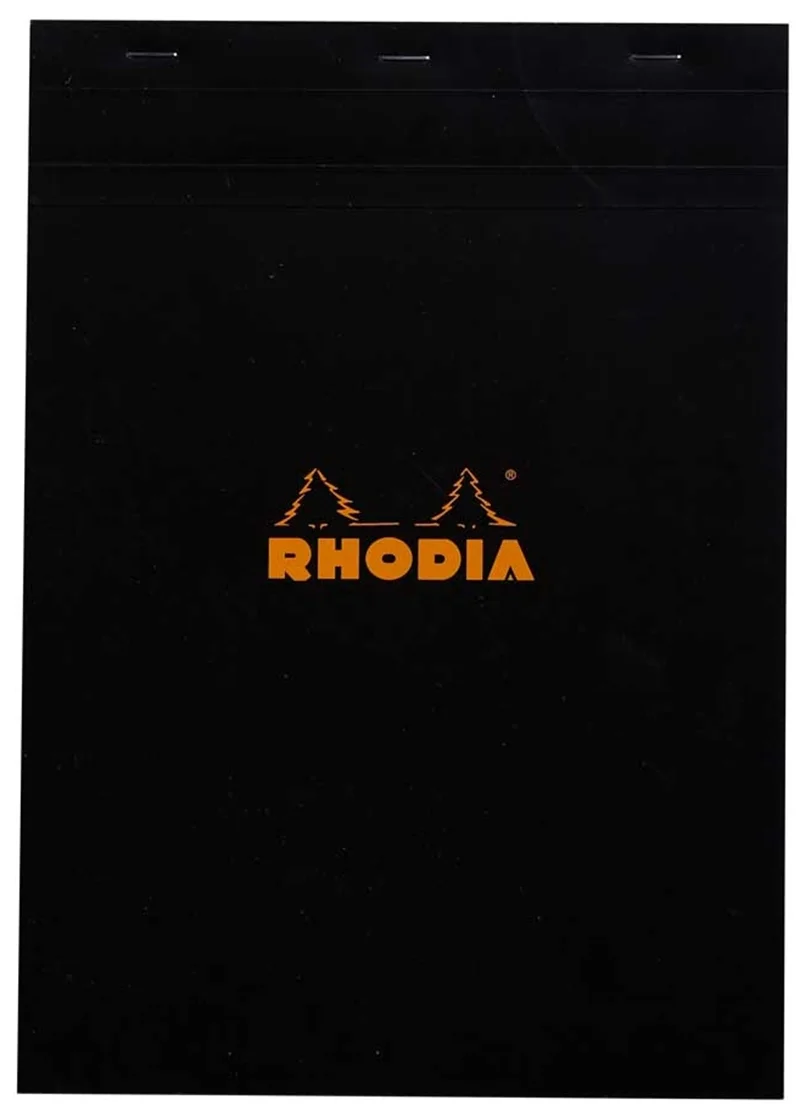 RHODIA BLOKNOT BASIC DİKİŞLİ A4 80 GR 80 YP KARELİ SİYAH RA182009