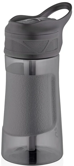 UZSPACE MATARA TRITAN PİPETLİ 9001 460 ML SİYAH