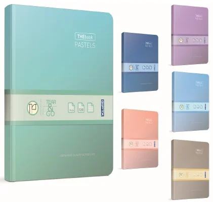 GIPTA DEFTER THEBOOK PASTELS 20x28 İPLİK DİKİŞLİ SERT KAPAK 160 YP. DÜZ 3306