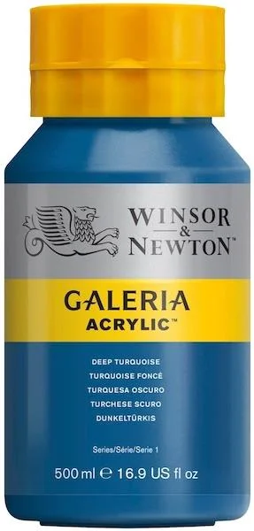 W&amp;N AKRİLİK BOYA GALERIA 500 ML DEEP TURQUOISE 232 WN-2150232
