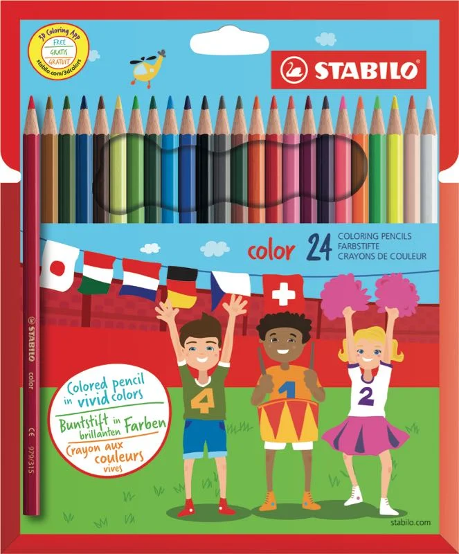 STABILO KURU BOYA 24 RENK HARTUNG 1924/77-01