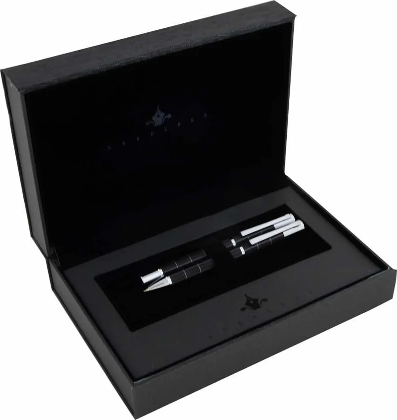 STEELPEN DOLMA KALEM+TÜKENMEZ KALEM SET ACTIVE SERİSİ SLAYT SİYAH 1001