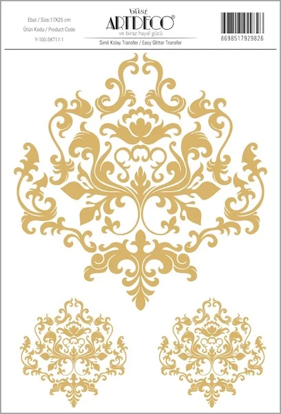ARTDECO KOLAY TRANSFER SİMLİ 17x25 CM NO:1 Y-100-SKT17-1