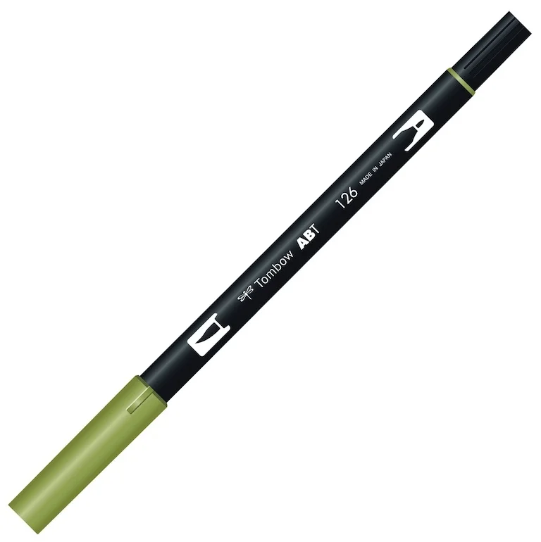 TOMBOW AB-T DUAL BRUSH PEN GRAFİK KALEMİ LIGHT OLIVE (126) T-AB-T 126
