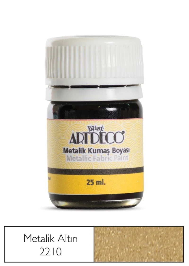ARTDECO KUMAŞ BOYASI METALİK 25 ML METALİK ALTIN Y-011A-221