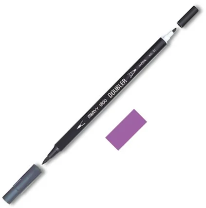 MARVY FIRÇA KALEM BRUSH PEN ÇİFT UÇLU 1800-063 WINE