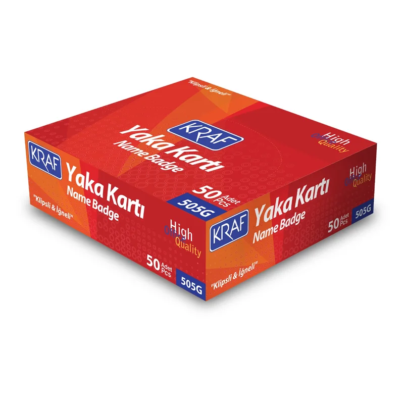 KRAF YAKA KARTI SERT KLİPSLİ &amp; İĞNELİ 505G