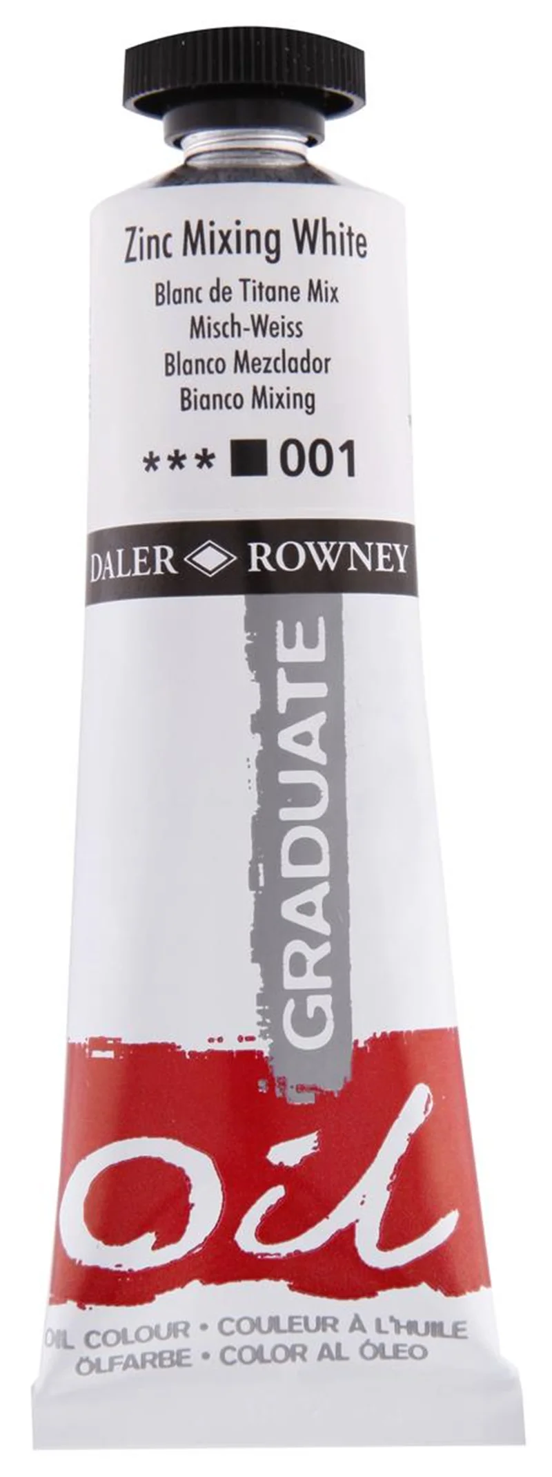 DALER ROWNEY YAĞLI BOYA GRADUATE GRAD SERİSİ 38 ML ZINC MIX.WHITE 117038001