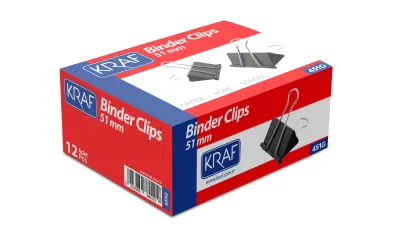 KRAF BINDER CLIPS 51 MM 451G 12 Lİ