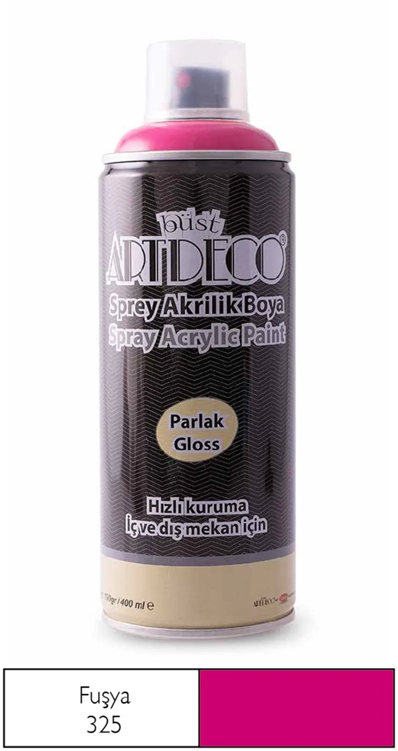 ARTDECO SPREY BOYA AKRİLİK 400 ML FUŞYA Y-400-325
