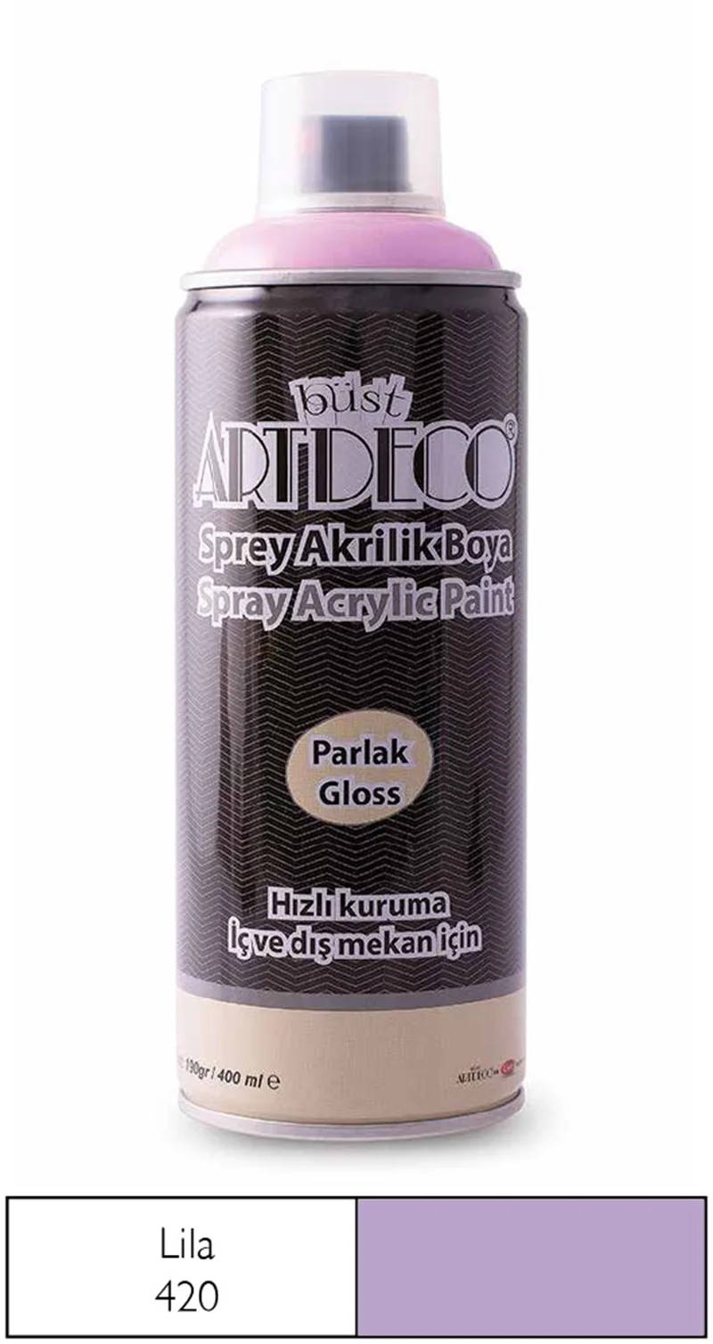 ARTDECO SPREY BOYA AKRİLİK 400 ML LİLA Y-400-420