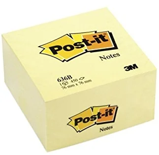 POST-IT YAPIŞKANLI NOT KAĞIDI KÜP 76x76 450 YP SARI 636B 520500446200