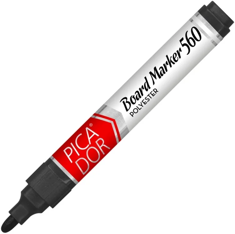 PICADOR BEYAZ TAHTA KALEMİ 560 YUVARLAK UÇ SİYAH