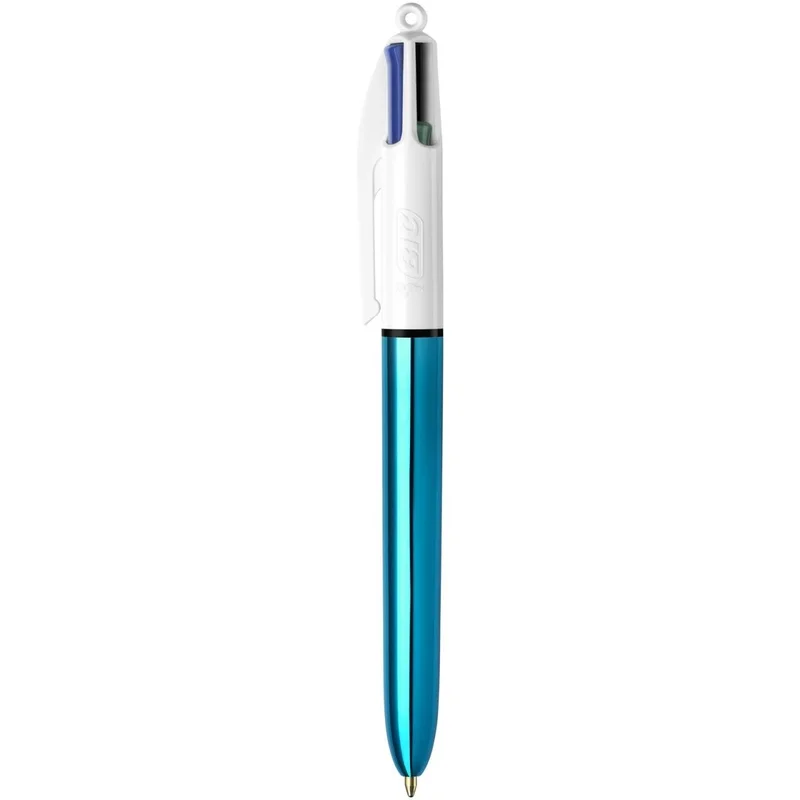 BIC TÜKENMEZ KALEM 4 RENK SHINE 12 Lİ MAVİ GÖVDE 982874