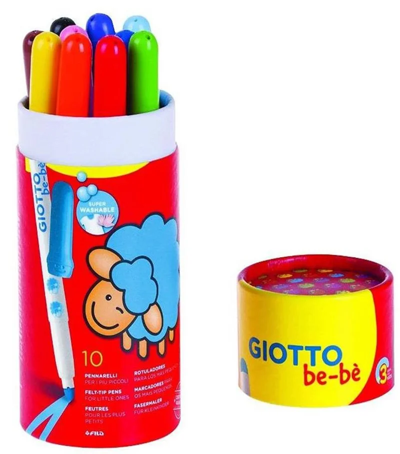 GIOTTO KEÇELİ KALEM BEBE SUPER FIBRE 10 LU POT 469500