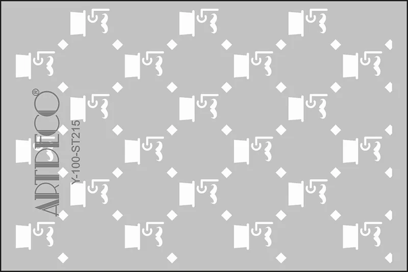 ARTDECO STENCIL A4 VINTAGE BAY-2 Y-100-ST215