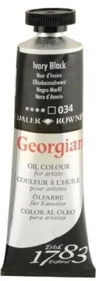 DALER ROWNEY YAĞLI BOYA GEORGIAN GOC SERİSİ 38 ML IVORY BLACK 111014034