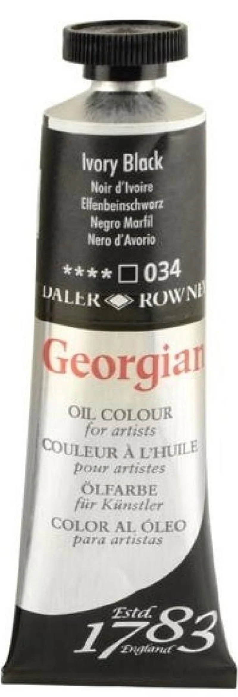 DALER ROWNEY YAĞLI BOYA GEORGIAN GOC SERİSİ 38 ML IVORY BLACK 111014034