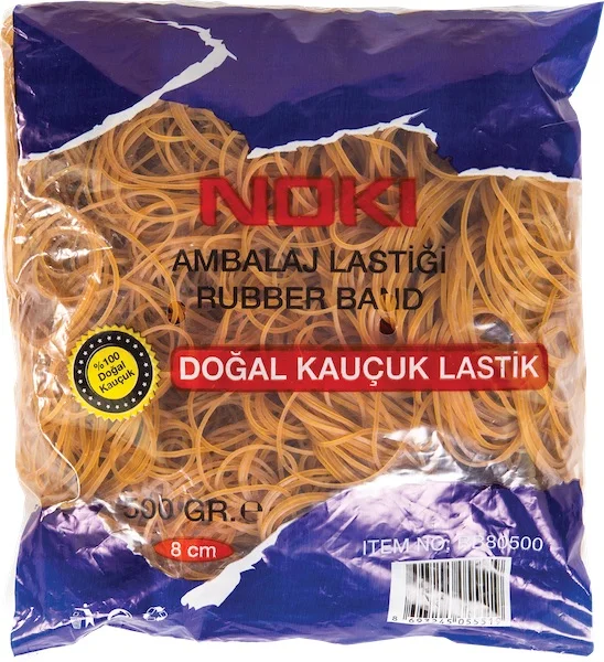 NOKİ AMBALAJ LASTİĞİ %100 KAUÇUK 500 GR 8 CM RBS80500
