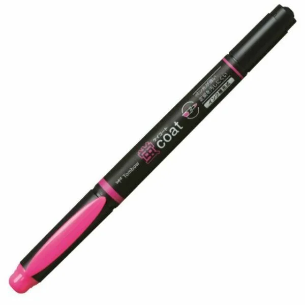 TOMBOW FOSFORLU KALEM KEI-COAT ÇİFT UÇLU PEMBE T-WA-TC 90