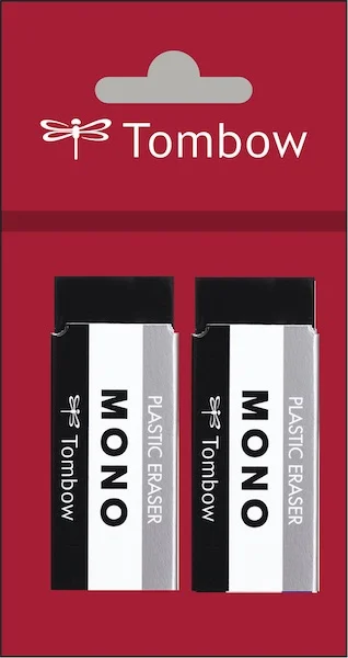 TOMBOW SİLGİ MONO BEYAZ 23x11x55 MM 2 Lİ T-PE-04AB.P2