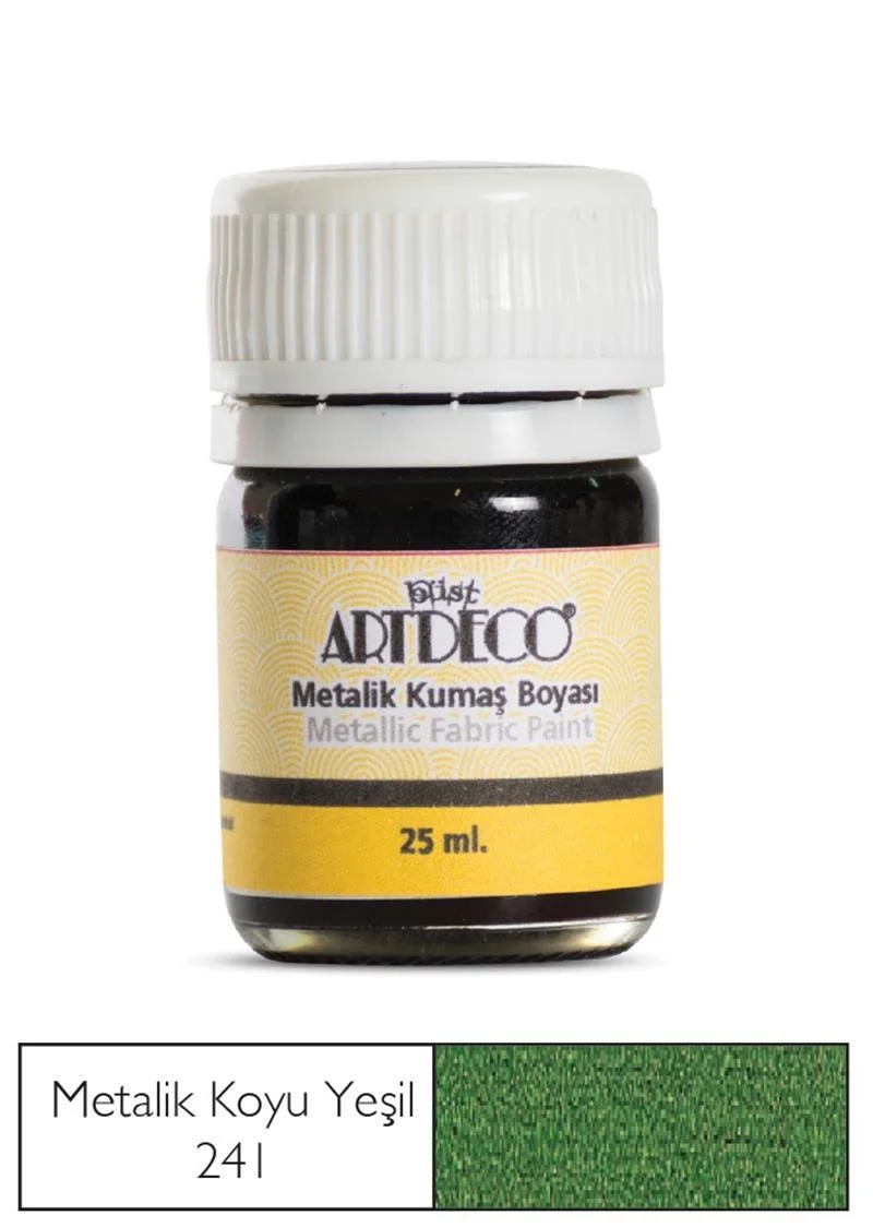 ARTDECO KUMAŞ BOYASI METALİK 25 ML KOYU YEŞİL Y-011A-241