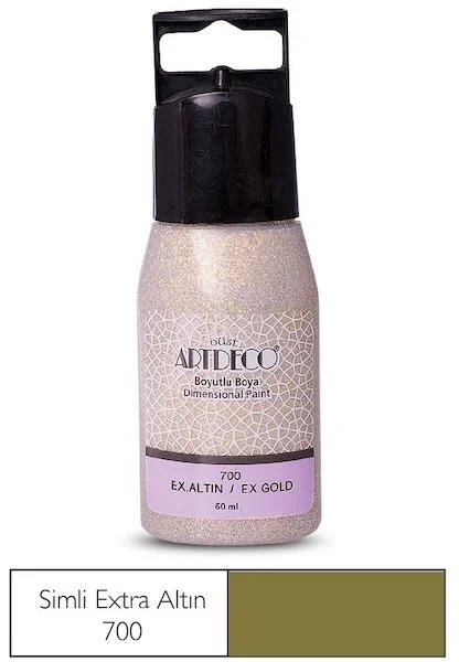 ARTDECO BOYUTLU BOYA SİMLİ 60 ML EKSTRA ALTIN Y-041C-700