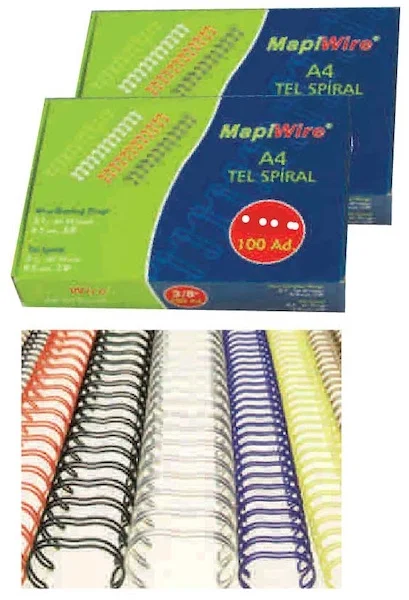 MAPİ SPİRAL TEL 3:1 1/4 M.MAVİ 100LÜ 210 02 54