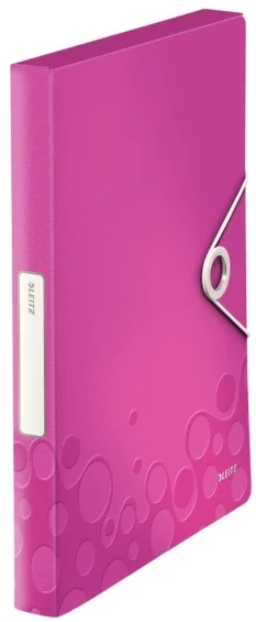 LEITZ LASTİKLİ DOSYA WOW ACTIVE KALIN L-4629 PEMBE