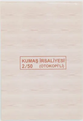 DİLMAN KUMAŞ İRSALİYESİ 2/50 2 NÜSHA 4127