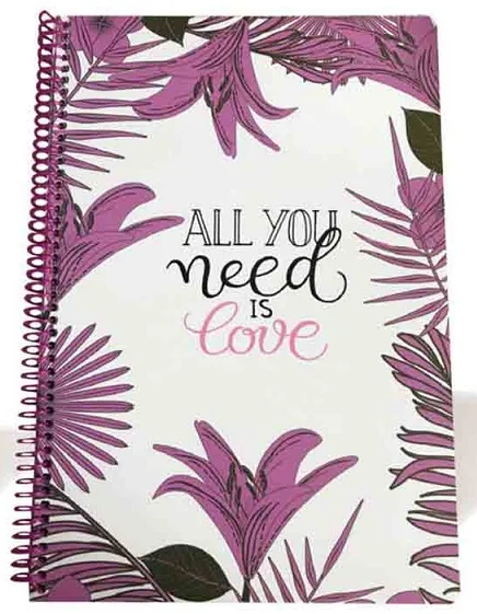 LİZ DEFTER A4 RENKLİ SAYFA SPR. 100YP. SPRA4