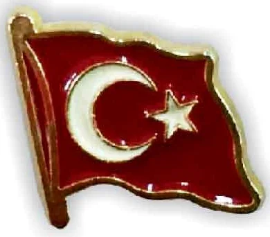 BUKET ROZET MİNELİ TÜRK BAYRAĞI UFAK BKT-604