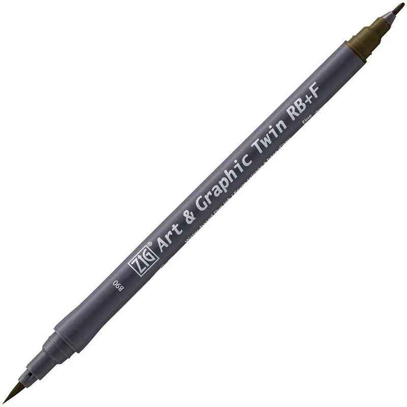 ZIG ART&amp;GRAPHIC TWIN RB TUT-95 890 NATÜREL GRAY