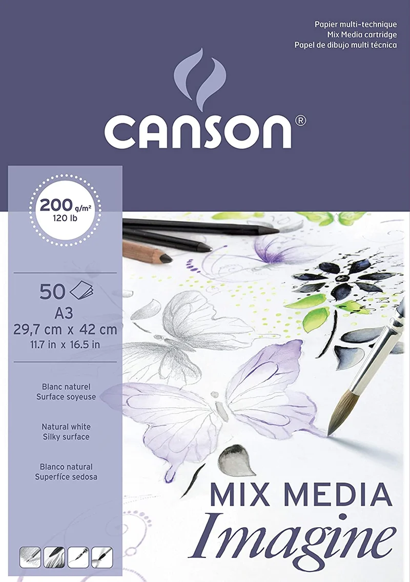 CANSON ÇİZİM BLOĞU IMAGINE A3 200 GR 50 SF 200006007