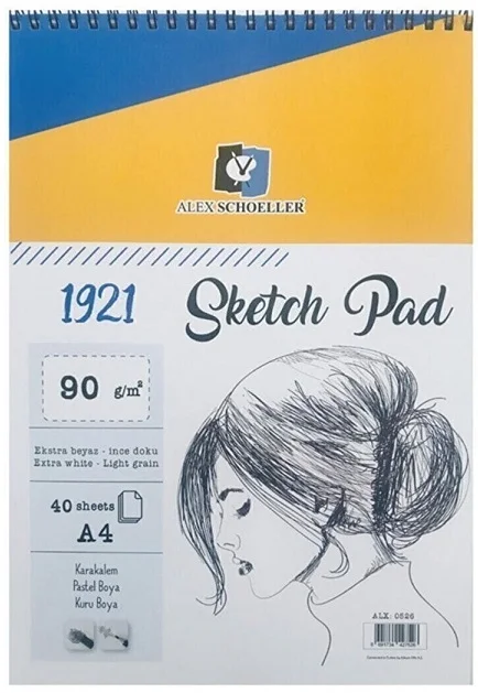 ALEX SKETCH DEFTERİ A4 90 GR SPR. 40 LI ALX-0526