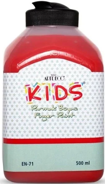 ARTDECO PARMAK BOYASI 500 ML KIRMIZI Y-118L-340